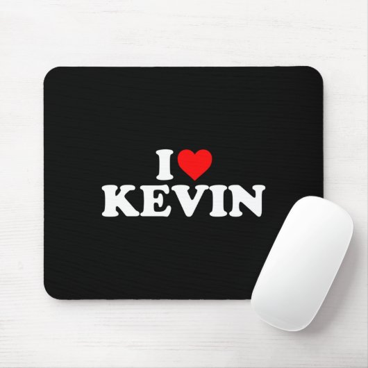 I Love Kevin - Heart Long Sleeve  Muismat (Met muis)