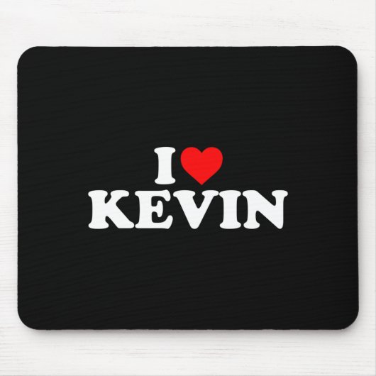 I Love Kevin - Heart Long Sleeve Muismat (Voorkant)
