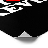 I Love Kevin - Heart Long Sleeve  Poster (Hoek)