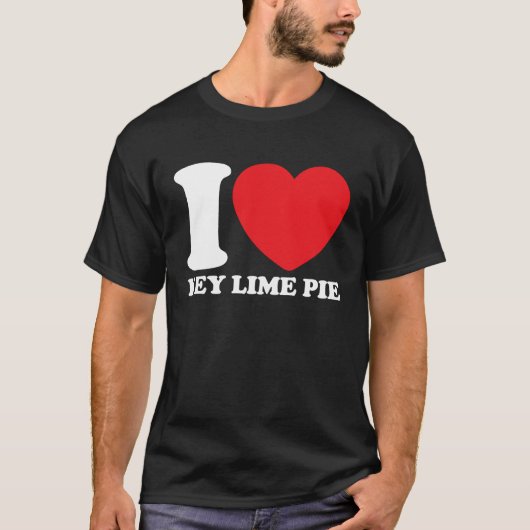 I Love Key Lime Pie T-shirt (Voorkant)