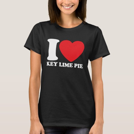 I Love Key Lime Pie T-shirt (Voorkant)