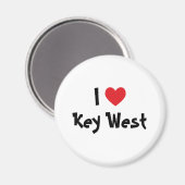 I Love Key West Florida Magneet (Voorkant / Achterkant)