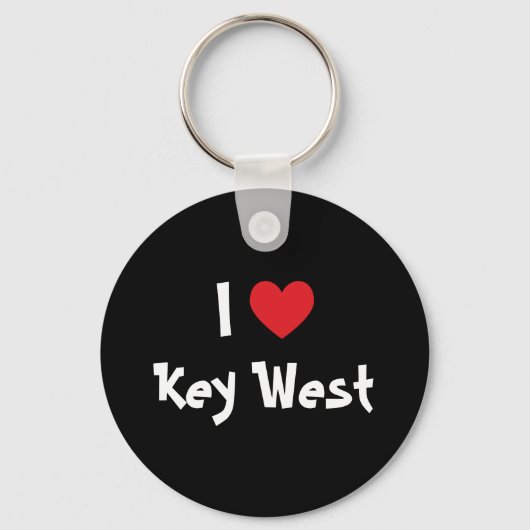 I Love Key West Florida Sleutelhanger (Voorkant)