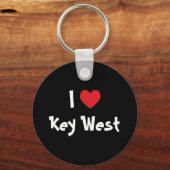 I Love Key West Florida Sleutelhanger (Voorkant)