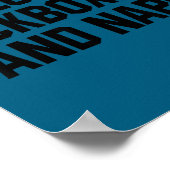 I Love Kickboxing And Naps Shirt Funny Kickbox Say Poster (Hoek)