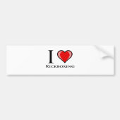 I Love Kickboxing Bumpersticker (Voorkant)