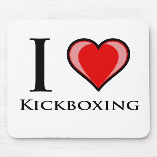 I Love Kickboxing Muismat (Voorkant)