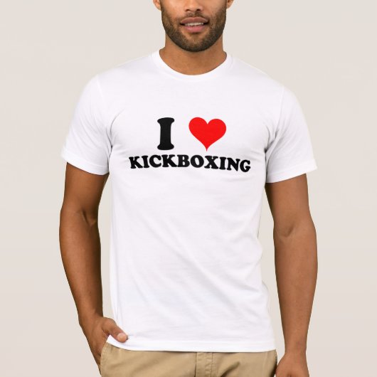 I Love Kickboxing T-shirt (Voorkant)