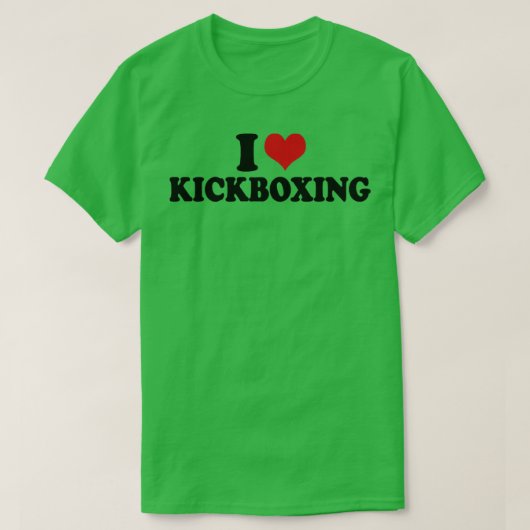 I Love Kickboxing T-shirt (Design voorkant)