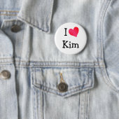 I Love Kim Ronde Button 5,7 Cm (In situ)