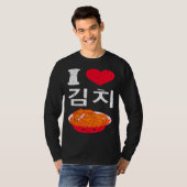 I Love Kimchi Cute Korean Fermented Vegetables Asi T-shirt (Voorkant volledig)
