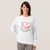 I Love Kindergarten Design T-shirt (Voorkant volledig)