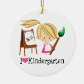 I Love Kindergarten Gift Keramisch Ornament (Voorkant)