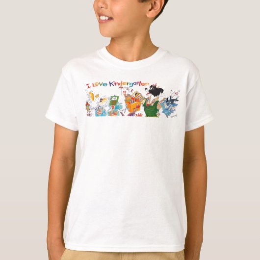 I Love Kindergarten kind T-shirt (Voorkant)
