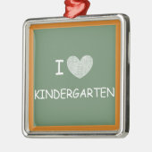 I Love Kindergarten Metalen Ornament (Links)