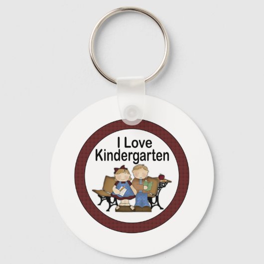 I Love Kindergarten Sleutelhanger (Voorkant)