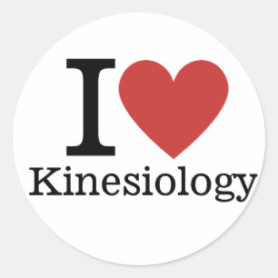 I ❤️ Love Kinesiologie voor studenten / faculteit Ronde Sticker