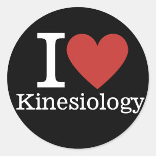 I ❤️ Love Kinesiologie voor studenten / faculteit Ronde Sticker