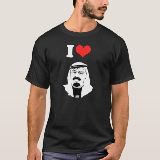 I Love King Abdullah T-shirt (Voorkant)