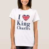 I Love King Charles T-shirt (Voorkant)