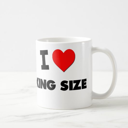 I Love King Size Koffiemok (Rechts)