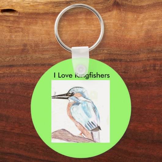 I Love Kingfish Key Ring Sleutelhanger (Voorkant)