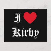 I Love Kirby Briefkaart (Voorkant)