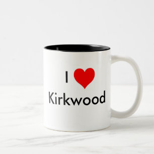 I Love Kirkwood Tweekleurige Koffiemok