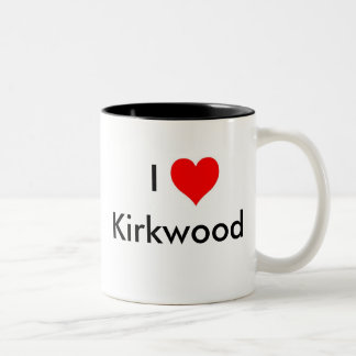 I Love Kirkwood Tweekleurige Koffiemok