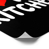 I Love Kitchen - Heart - Funny Cute Cook Remodel C Poster (Hoek)