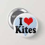 I Love Kites Ronde Button 5,7 Cm (Voorkant /achterkant)