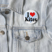 I Love Kites Ronde Button 5,7 Cm (In situ)