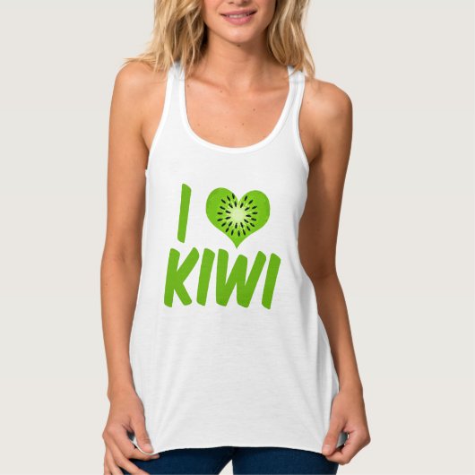 I Love Kiwi Fruit Tanktop (Voorkant)