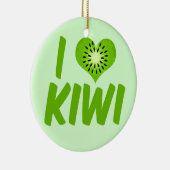 I Love Kiwi Keramisch Ornament (Rechts)