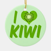 I Love Kiwi Keramisch Ornament (Voorkant)