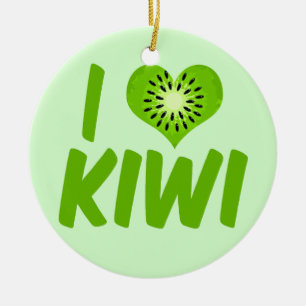 I Love Kiwi Keramisch Ornament