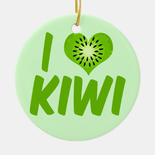 I Love Kiwi Keramisch Ornament (Voorkant)