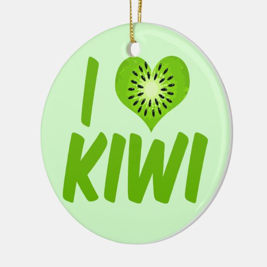 I Love Kiwi Keramisch Ornament (Links)