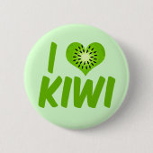 I Love Kiwi Ronde Button 5,7 Cm (Voorkant)