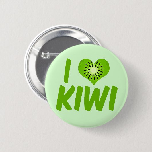 I Love Kiwi Ronde Button 5,7 Cm (Voorkant /achterkant)
