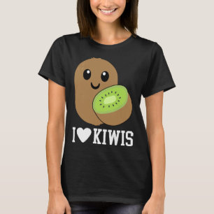I Love Kiwi Schattige Kiwi kostuum Kiwi Outfit Kiw T-shirt