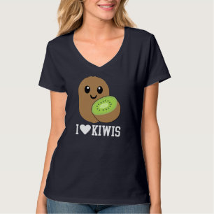 I Love Kiwi Schattige Kiwi kostuum Kiwi Outfit Kiw T-shirt