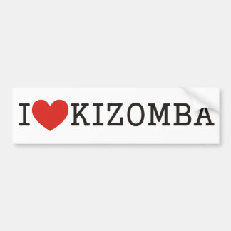 I love Kizomba Bumpersticker
