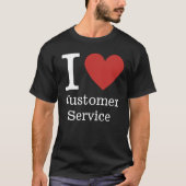 I ❤️ Love Klantenservice (voor werknemers) CUSTOM T-shirt (Voorkant)