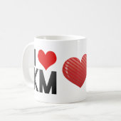 I Love KM Koffiemok (Voorkant links)
