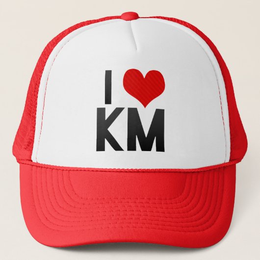 I Love KM Trucker Pet (Voorkant)