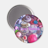 I Love-knoppen Magneet (Voorkant / Achterkant)