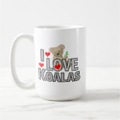 I Love Koalas Coffee Mok (Links)