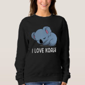 I Love Koalas Cute Koala 2 Trui (Voorkant)