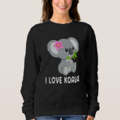 I Love Koalas Cute Koala 3 Trui (Voorkant)